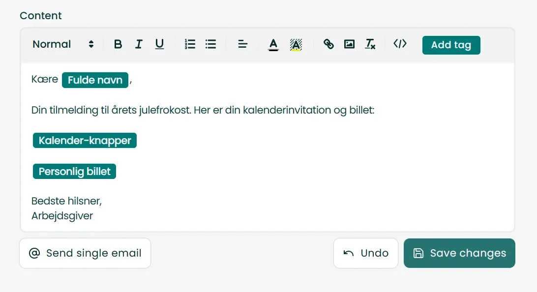 Treffio kommunikations dashboard